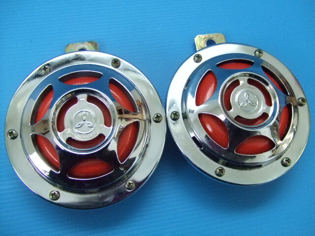  подлинная вещь хорошая вещь 2 шт 12V Mitsuba GT звуковой сигнал старый машина Showa гонщик группа машина MITSUBA три лист Z2 Z1 FX GPZ CBX GS400 GT380 XJ400D CB750 KH SS RZ Mach 2