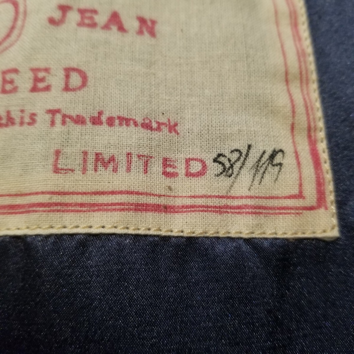 Levi's RED 2014 Lined RED SOFT SACK 世界119着限定 リーバイス Levi's RED 2014 Lined RED SOFT SACK 世界119着限定 リーバイス