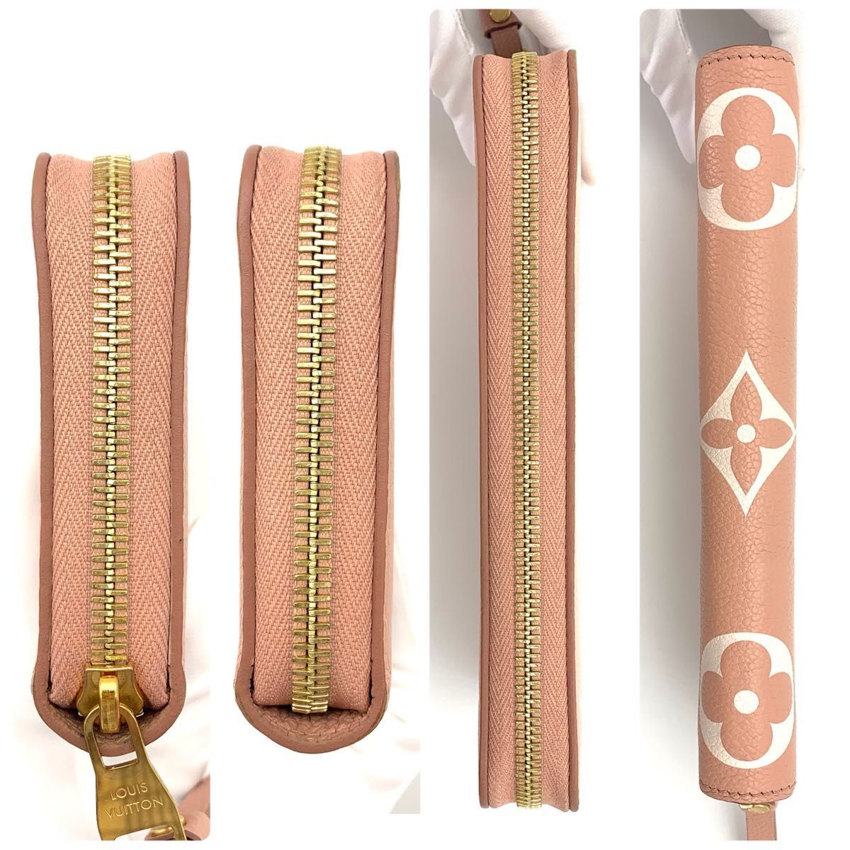 ✨新品に近い✨ルイヴィトン モノグラム アンプラント 長財布 ピンク　K67 LOUIS VUITTON ルイヴィトン ジッピー モノグラムアンプラント