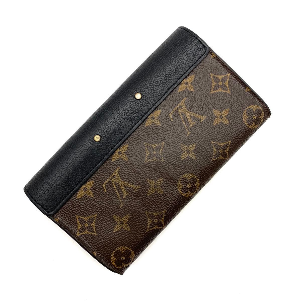 24時間限定タイムセール LOUIS VUITTON ルイヴィトン モノグラム パラス 長財布 ブラック その他