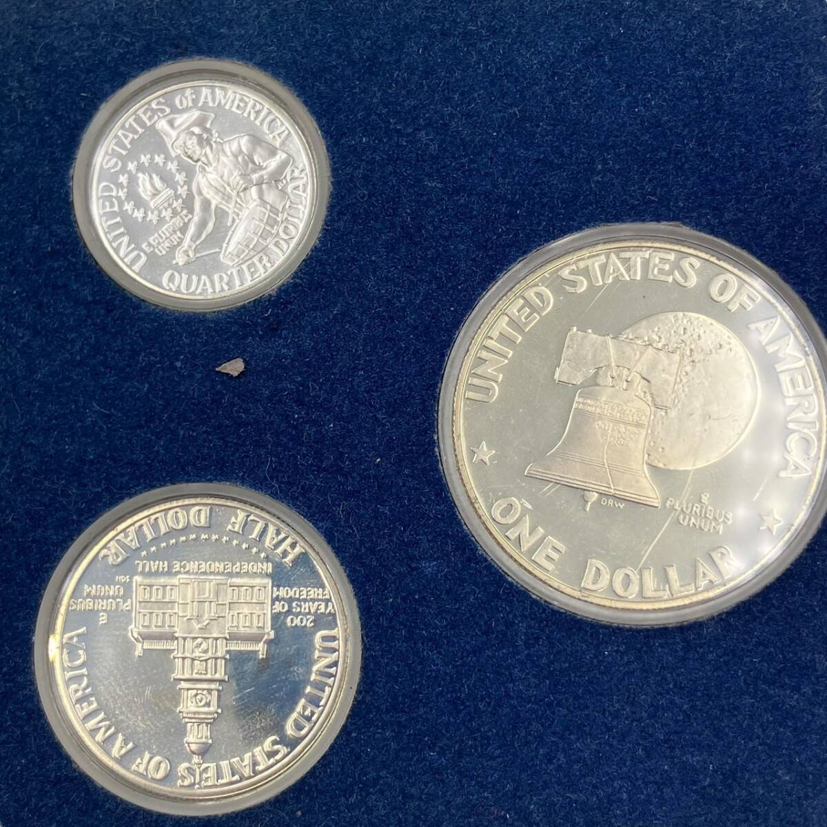 アメリカ建国200周年記念 銀貨セット 1ドル、50セント、25セント アメリカ建国200周年記念 銀貨セット 1ドル、50セント、25セント