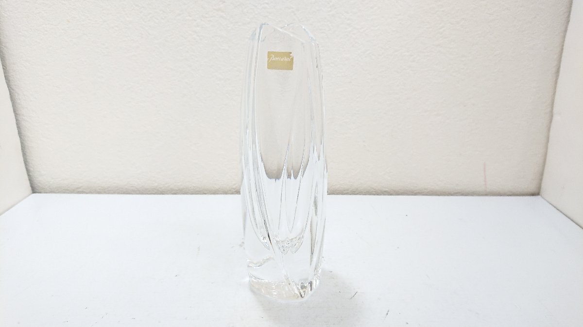 美品】Baccarat バカラ クリスタル フラワーベース 花瓶 花挿し 美品】Baccarat バカラ クリスタル フラワーベース 花瓶 花挿し
