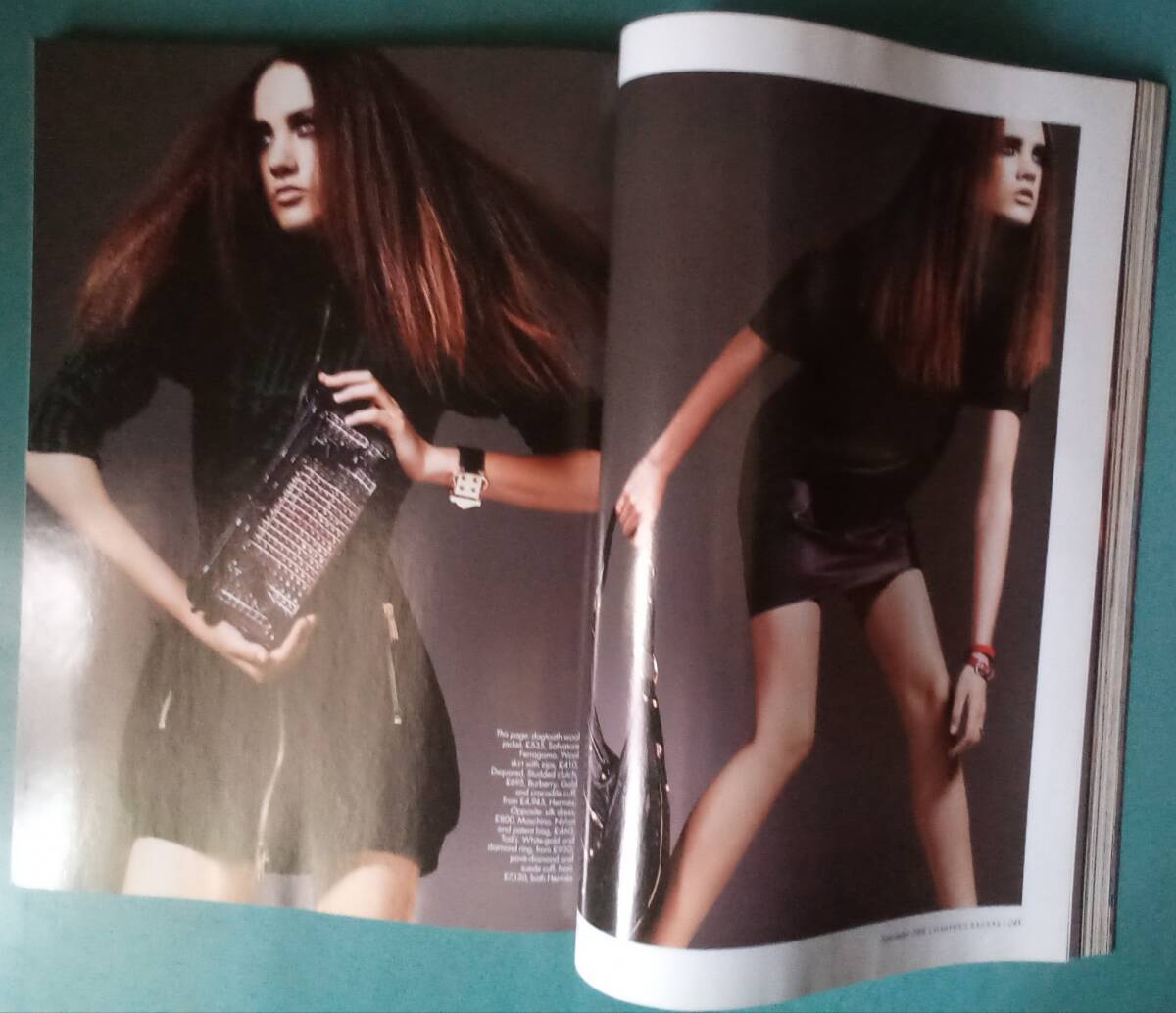 Harper's BAZAAR - -pa-zba The -2007 SEPTEMBER Kate * wing slit Peter Lindbergh Anthony Ward Tesh