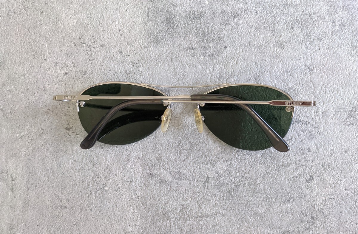 90s OLD STUSSY サングラス モスグリーン ヴィンテージ 眼鏡 90s OLD STUSSY サングラス モスグリーン ヴィンテージ 眼鏡