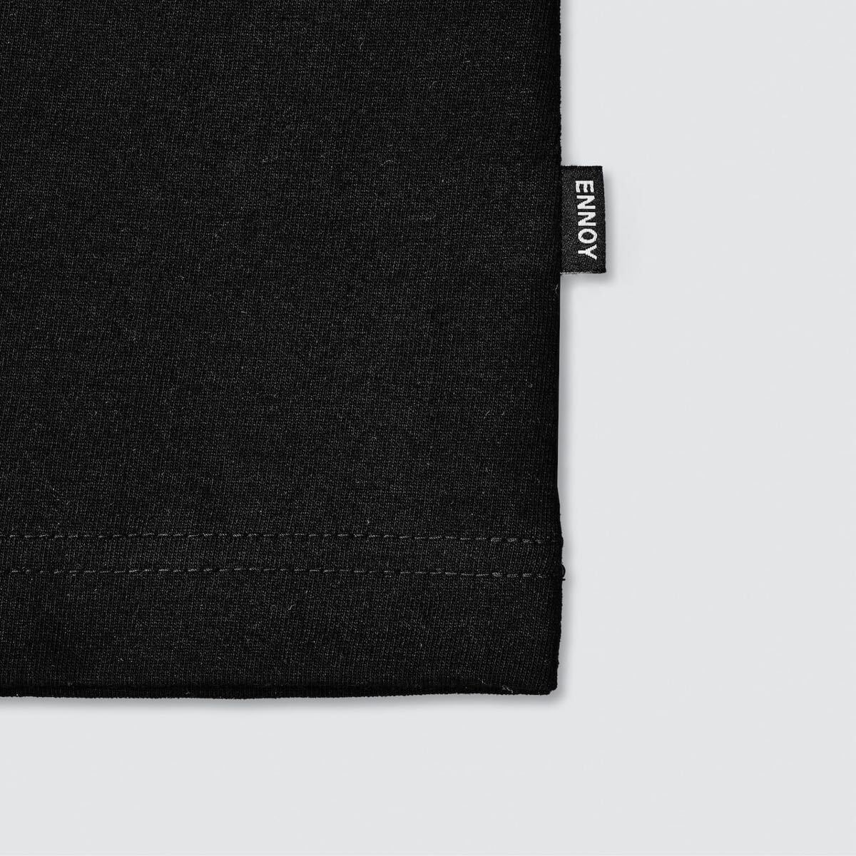 ENNOY POCKET & CREW 2PACK LS T-SHIRTS XXL BLACK エンノイ ENNOY POCKET & CREW 2PACK LS T-SHIRTS XXL BLACK エンノイ