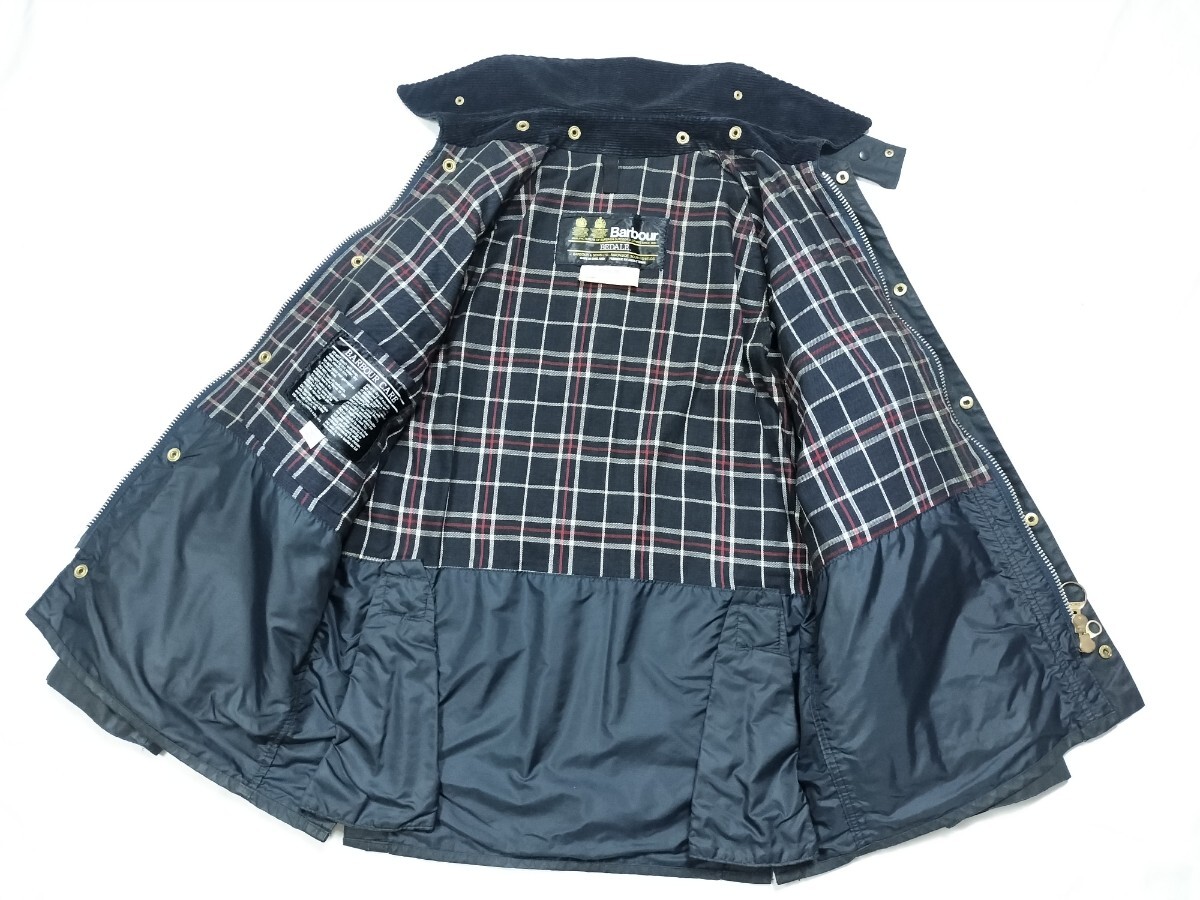 80s Barbour bedale c38 ターコイズ ネイビー 2クラウン 80s Barbour bedale c38 ターコイズ ネイビー 2クラウン