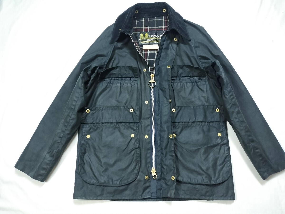 80s Barbour bedale c38 ターコイズ ネイビー 2クラウン 80s Barbour bedale c38 ターコイズ ネイビー 2クラウン