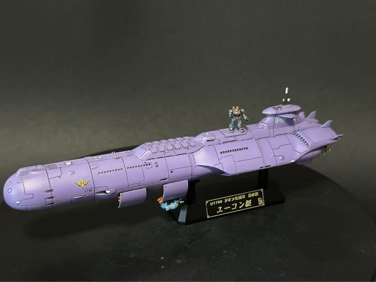 【GINGER掲載商品】 ガンダム1/1700 GK完成品 1:1700 fleetmo製 公国軍の攻撃用 完成品