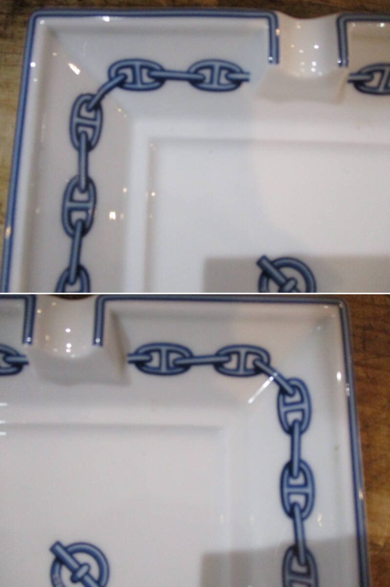 ☆0408☆HERMES エルメス 灰皿 アッシュトレイ シェーヌダンクル ☆0408☆HERMES エルメス 灰皿 アッシュトレイ シェーヌダンクル