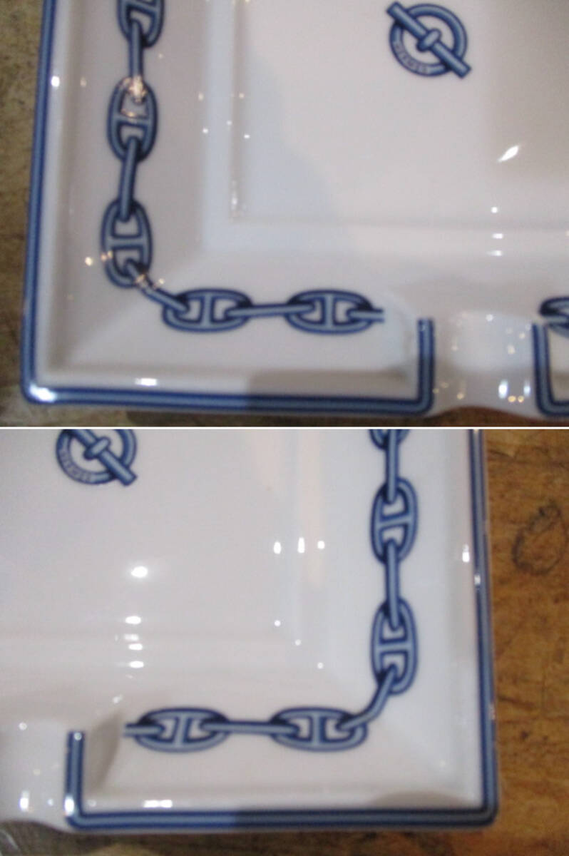☆0408☆HERMES エルメス 灰皿 アッシュトレイ シェーヌダンクル ☆0408☆HERMES エルメス 灰皿 アッシュトレイ シェーヌダンクル