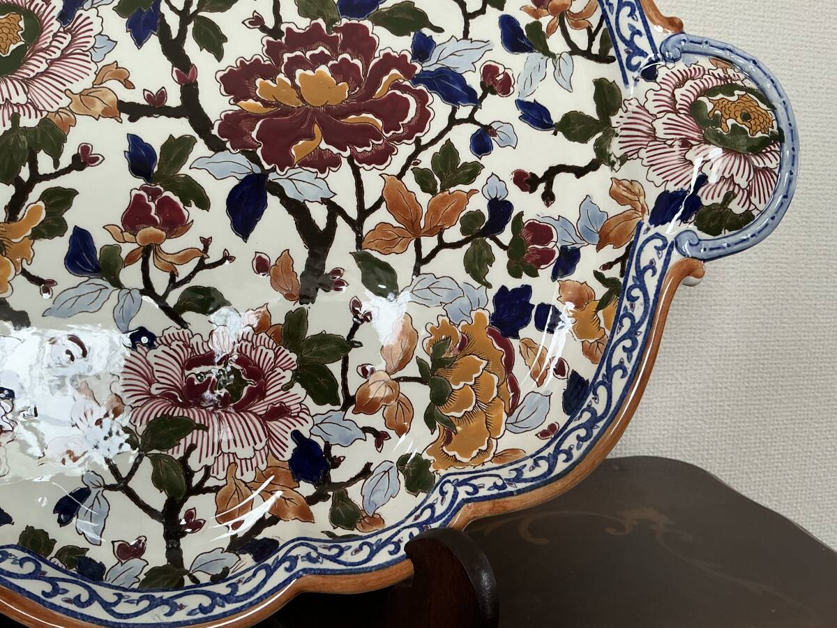 Gien ジアン アンティーク Pivoine ピヴォワンヌ ピオニー 手付 Gien ジアン アンティーク Pivoine ピヴォワンヌ ピオニー 手付