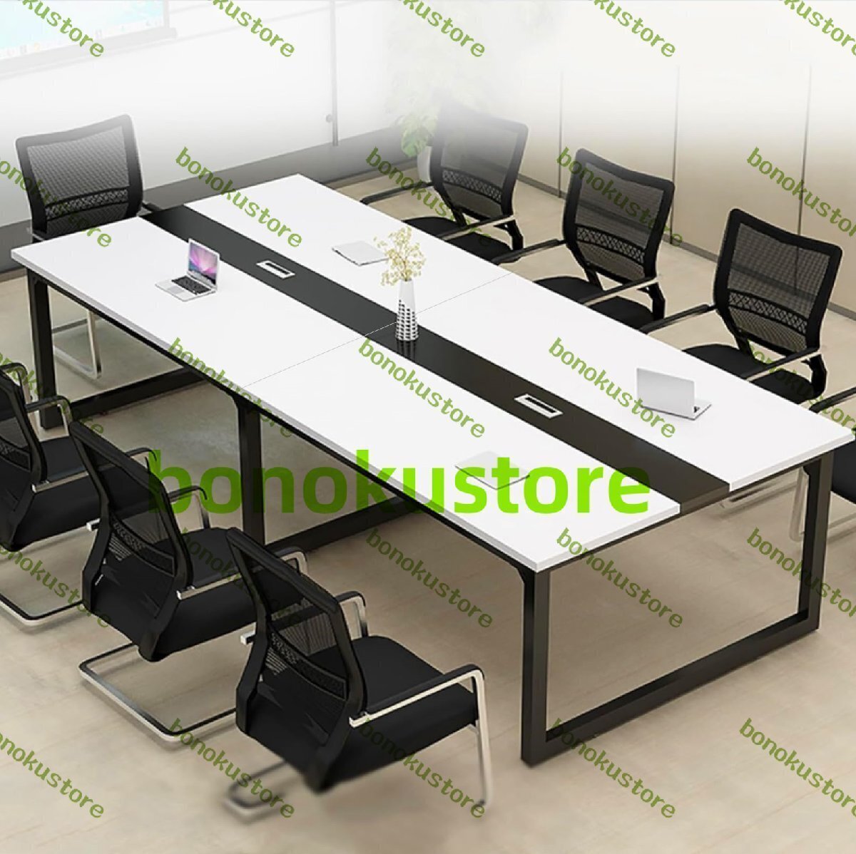 企?限定折りたたみ会議テーブル 長机幅360×奥120×高さ74cm 会議机 会議テーブルデスク 机 大人数会議対応長机配線ボックス付き 長机