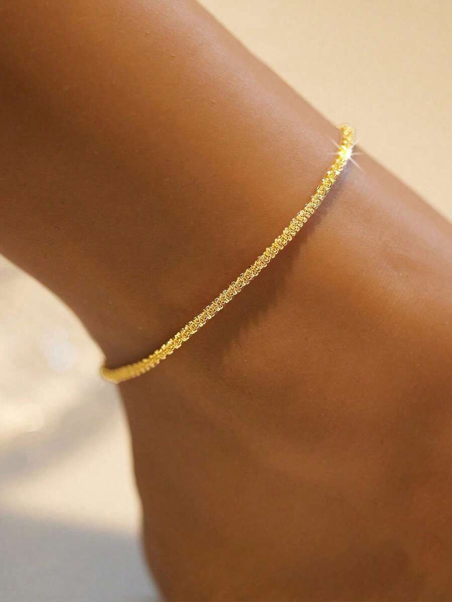 ジュエリー レディース フットアクセサリー 1個 女性用 輝くグリッタースパークルスターアンクレット