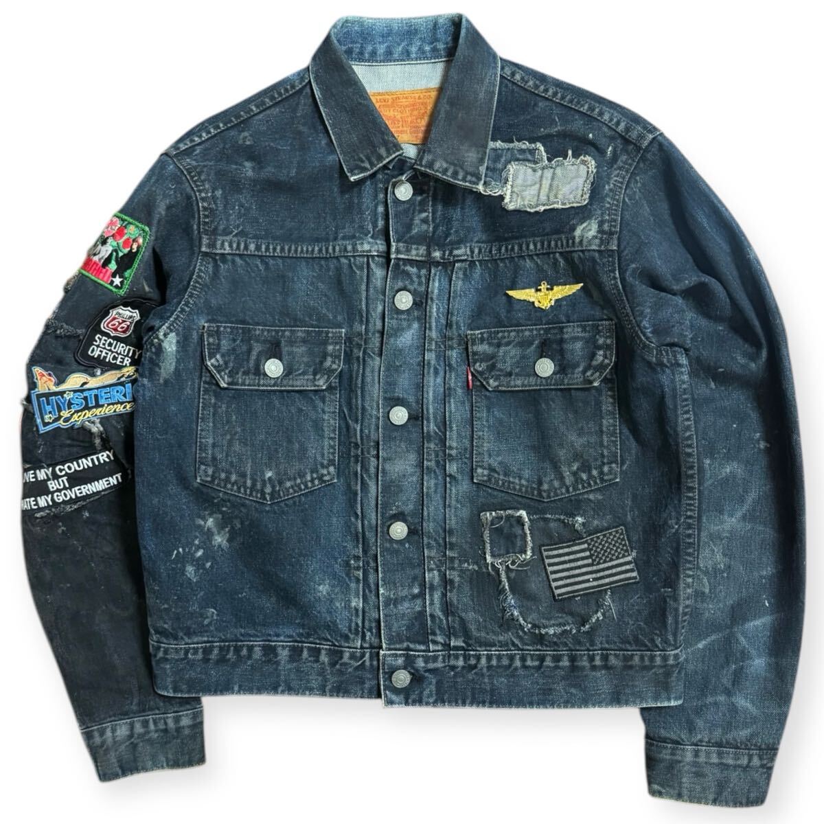 雰囲気 LEVI'S 507 復刻 ビッグE 2nd 90s デニムジャケット 短丈 雰囲気 LEVI'S 507 復刻 ビッグE 2nd 90s デニムジャケット 短丈