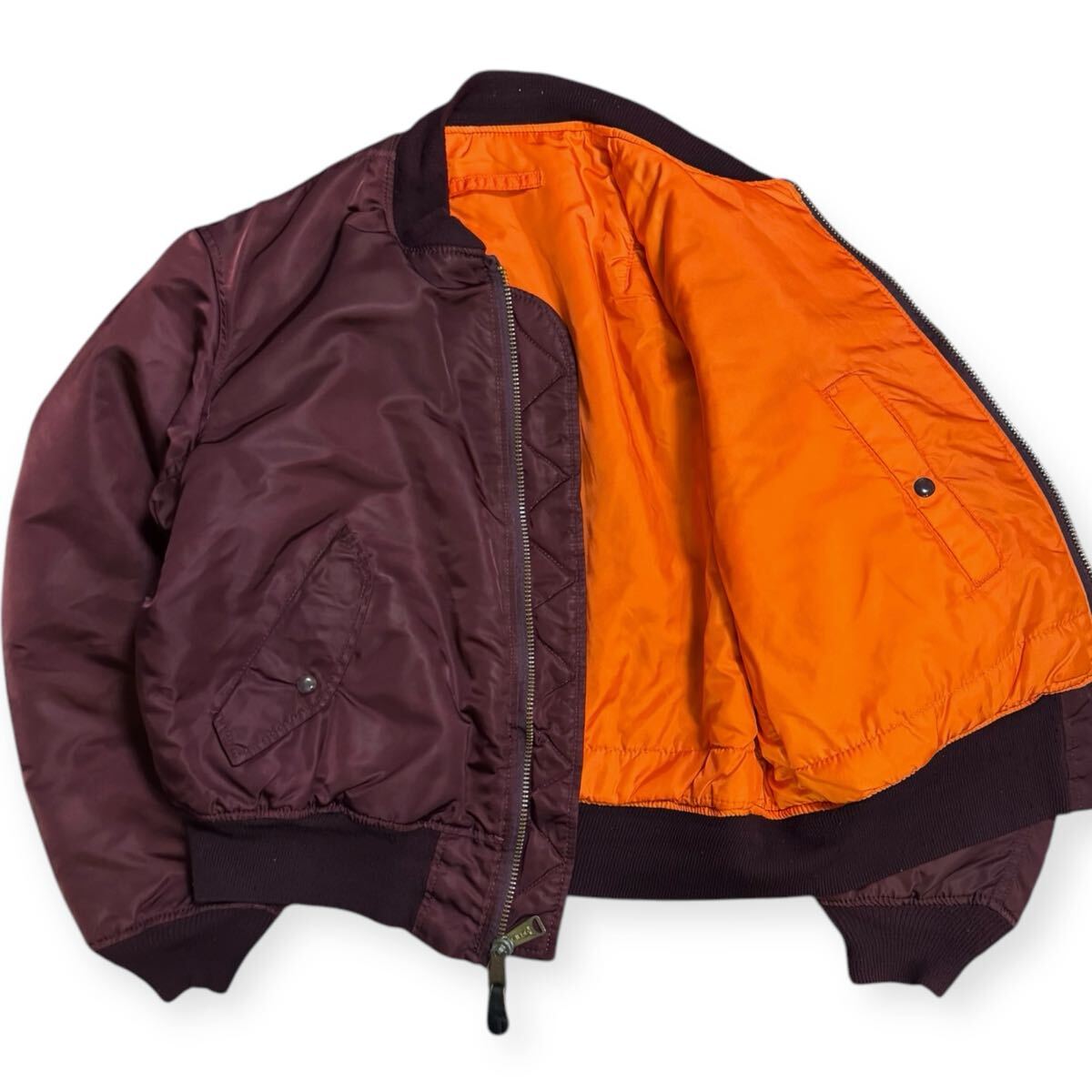稀少色ボルドー ALPHA INDUSTRIES 90s 黒タグ USA製 稀少色ボルドー ALPHA INDUSTRIES 90s 黒タグ USA製