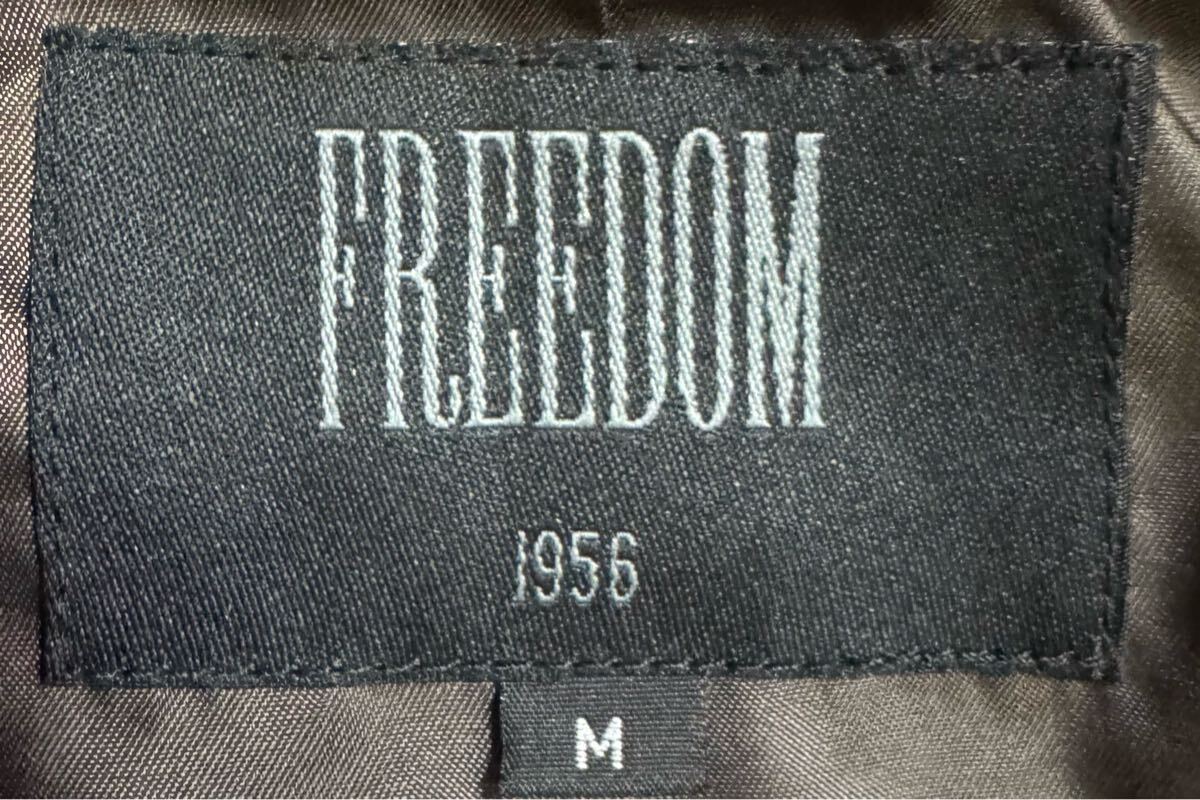 定価6万 美品 FREEDOM 羊革 レザー ハーフコート カーコート 定価6万 美品 FREEDOM 羊革 レザー ハーフコート カーコート