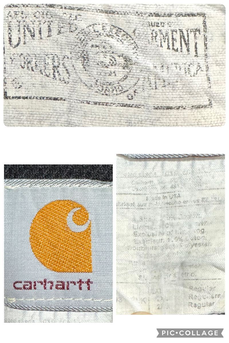 鬼フェード襤褸/ビッグサイズ2XL】Carhartt USA製 ビンテージ 鬼フェード襤褸/ビッグサイズ2XL】Carhartt USA製 ビンテージ
