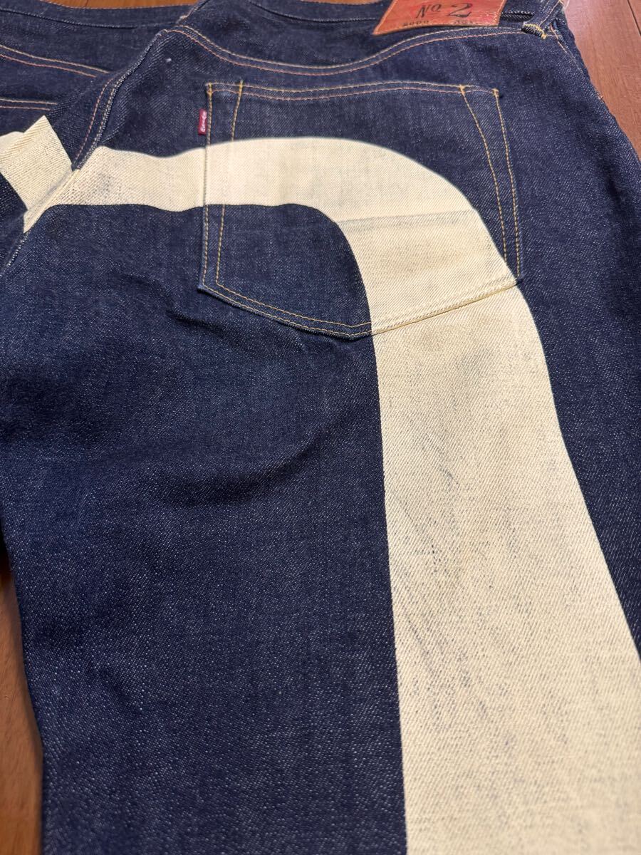 濃紺 EVISU 2000 No 2 大黒 ビッグカモメ 赤耳 デニムパンツ 38 濃紺 EVISU 2000 No 2 大黒 ビッグカモメ 赤耳 デニムパンツ 38