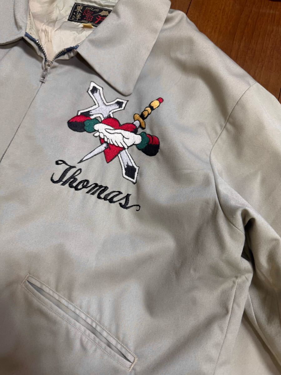 雰囲気抜群 豪華刺繍 TAILOR東洋 スーベニアジャケット USMC 雰囲気抜群 豪華刺繍 TAILOR東洋 スーベニアジャケット USMC