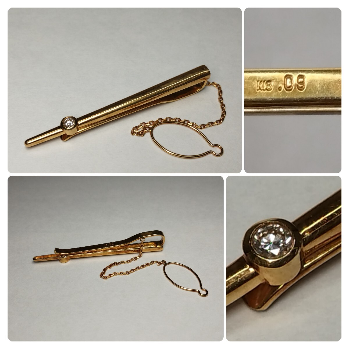 K18 ネクタイピン タイピン 18金 重量5.0g ゴールド イエロー K18 ネクタイピン タイピン 18金 重量5.0g ゴールド イエロー