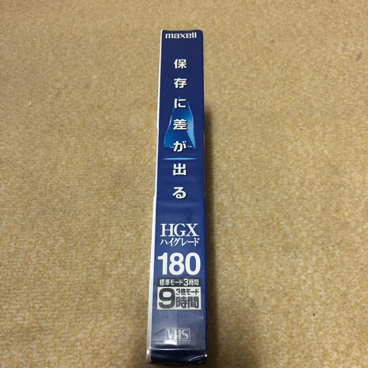  очень редкий maxell VHS видеолента HGX180 нераспечатанный не использовался товар 