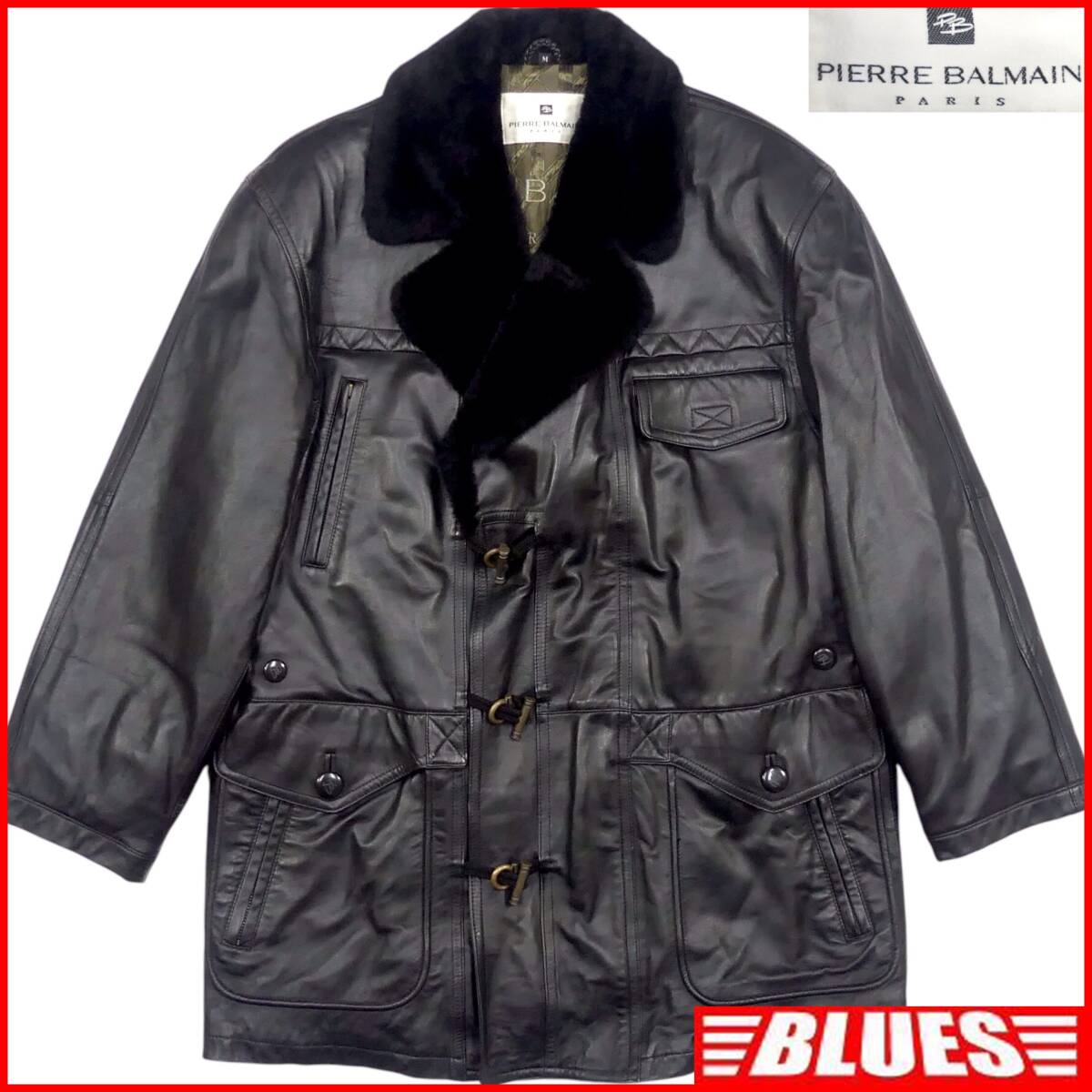 即決 PIERRE BALMAIN メンズ M ムートンコート ピエールバルマン 即決 PIERRE BALMAIN メンズ M ムートンコート ピエールバルマン