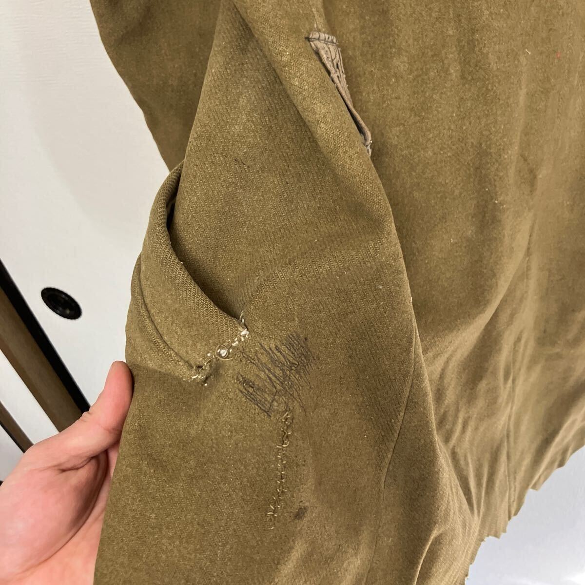 軍服 国民服 旧日本軍 ジャケット カーキ 当時もの? ミリタリー 軍服 国民服 旧日本軍 ジャケット カーキ 当時もの? ミリタリー