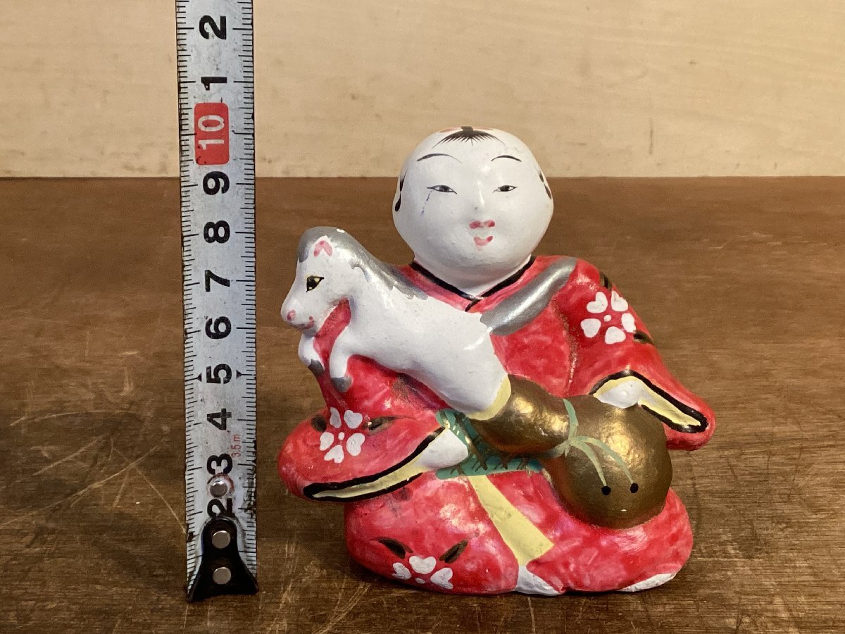 SS-7868□送料込□相良人形 馬抱き童子 七代さがらたかし作 民芸 SS-7868□送料込□相良人形 馬抱き童子 七代さがらたかし作 民芸