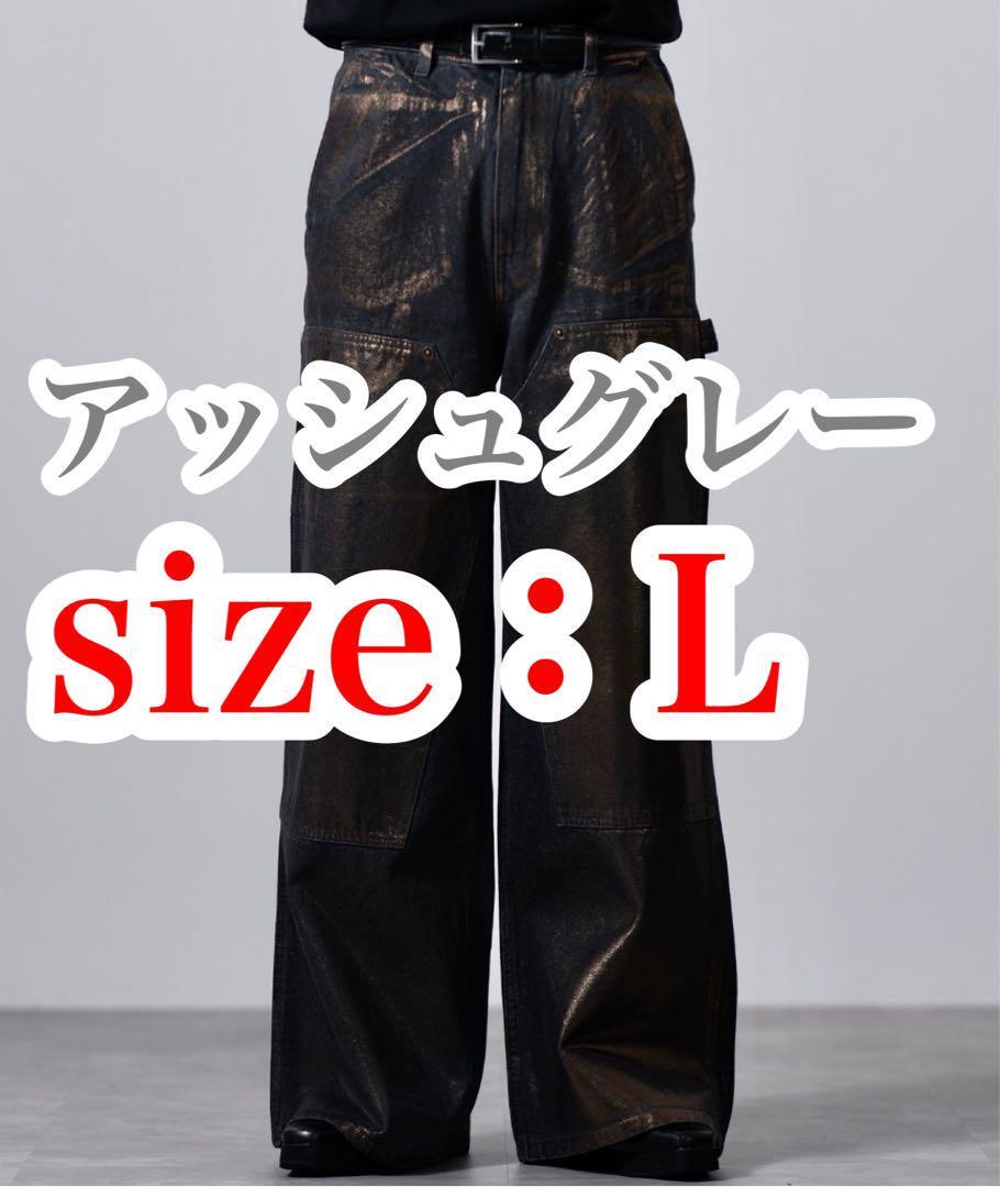 送料無料 新品 CLEL クレイル 特殊加工ダブルニーデニムパンツ L 送料無料 新品 CLEL クレイル 特殊加工ダブルニーデニムパンツ L