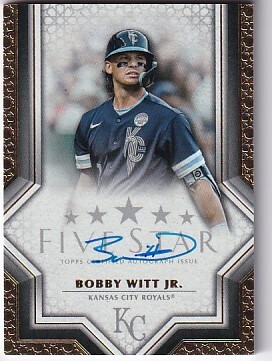 2023 Topps Five Star BOBBY WITT JR. Auto 直筆サインカード + 2023 Topps Five Star BOBBY WITT JR. Auto 直筆サインカード +