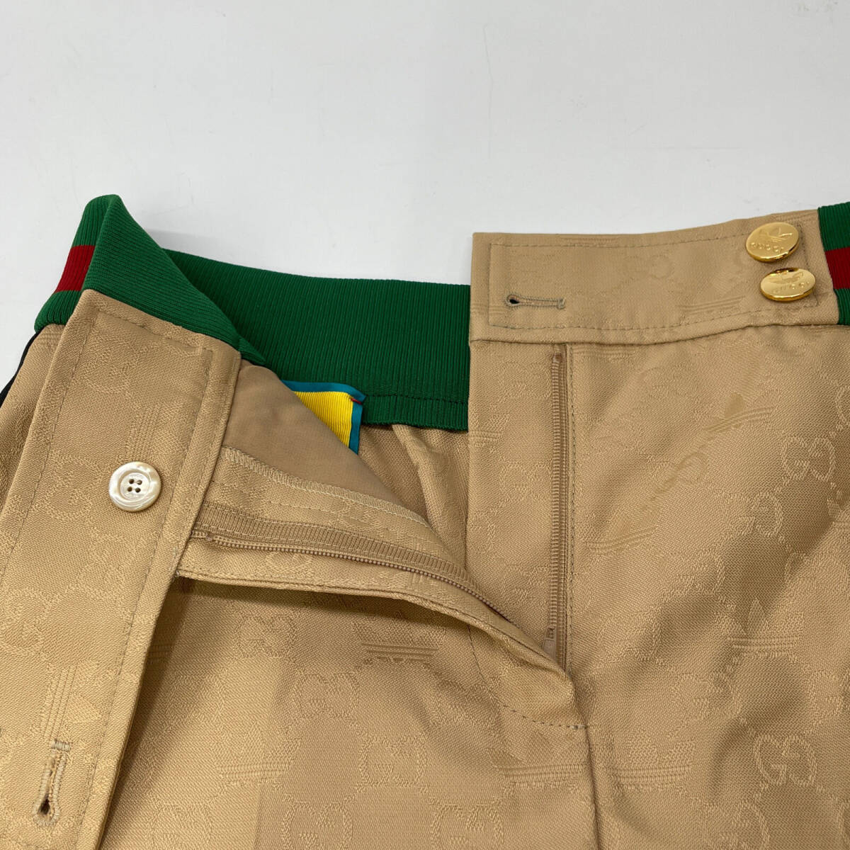 1円 GUCCI グッチ ×adidas ブラウン GGジャカード 22年製 703005 1円 GUCCI グッチ ×adidas ブラウン GGジャカード 22年製 703005