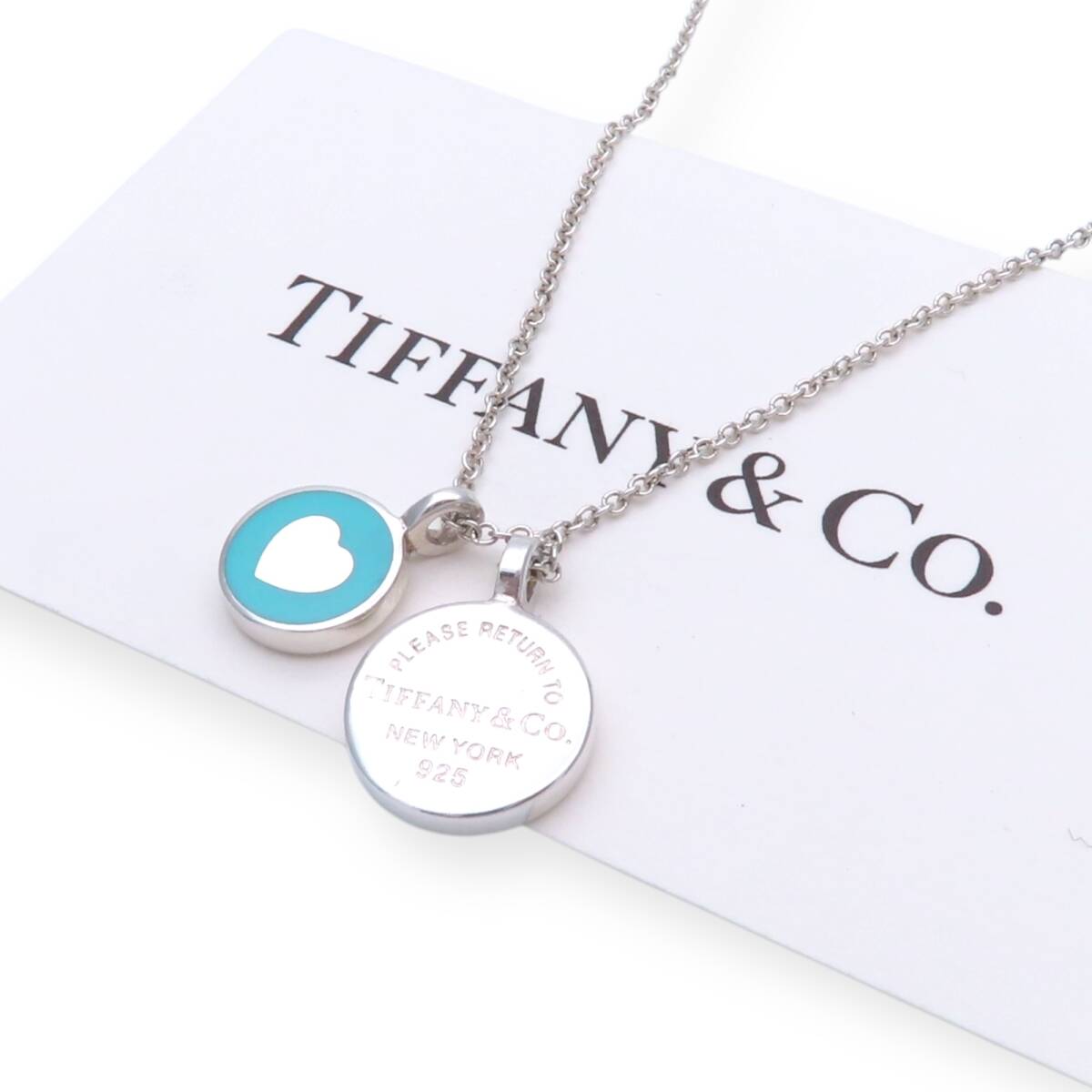 希少 美品 Tiffany&Co ティファニー リターントゥ ダブル 希少 美品 Tiffany&Co ティファニー リターントゥ ダブル