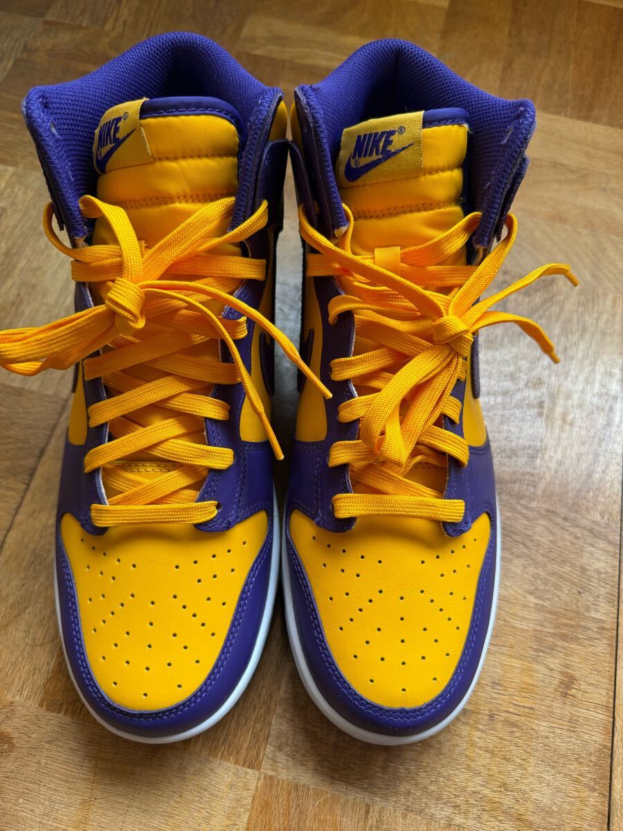 半額出品11 ナイキ ダンク ハイ レトロ レイカーズ Lakers NIKE 半額出品11 ナイキ ダンク ハイ レトロ レイカーズ Lakers NIKE