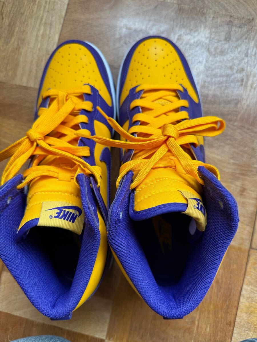 半額出品11 ナイキ ダンク ハイ レトロ レイカーズ Lakers NIKE 半額出品11 ナイキ ダンク ハイ レトロ レイカーズ Lakers NIKE