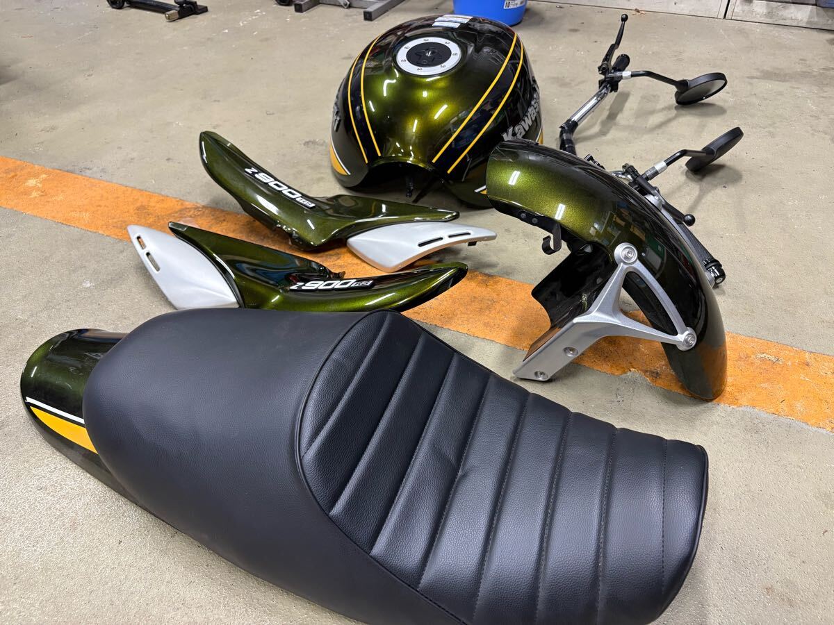 Z900RS カフェ? 外装一式 カウル 深緑色 ダークグリーン 外装 Z900RS カフェ? 外装一式 カウル 深緑色 ダークグリーン 外装