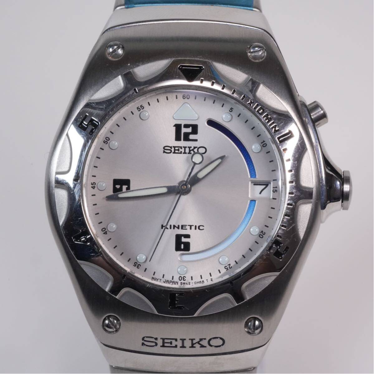 15) 未使用品 SEIKO/セイコー/5M42-0E69/キネティック/KINETIC 15) 未使用品 SEIKO/セイコー/5M42-0E69/キネティック/KINETIC