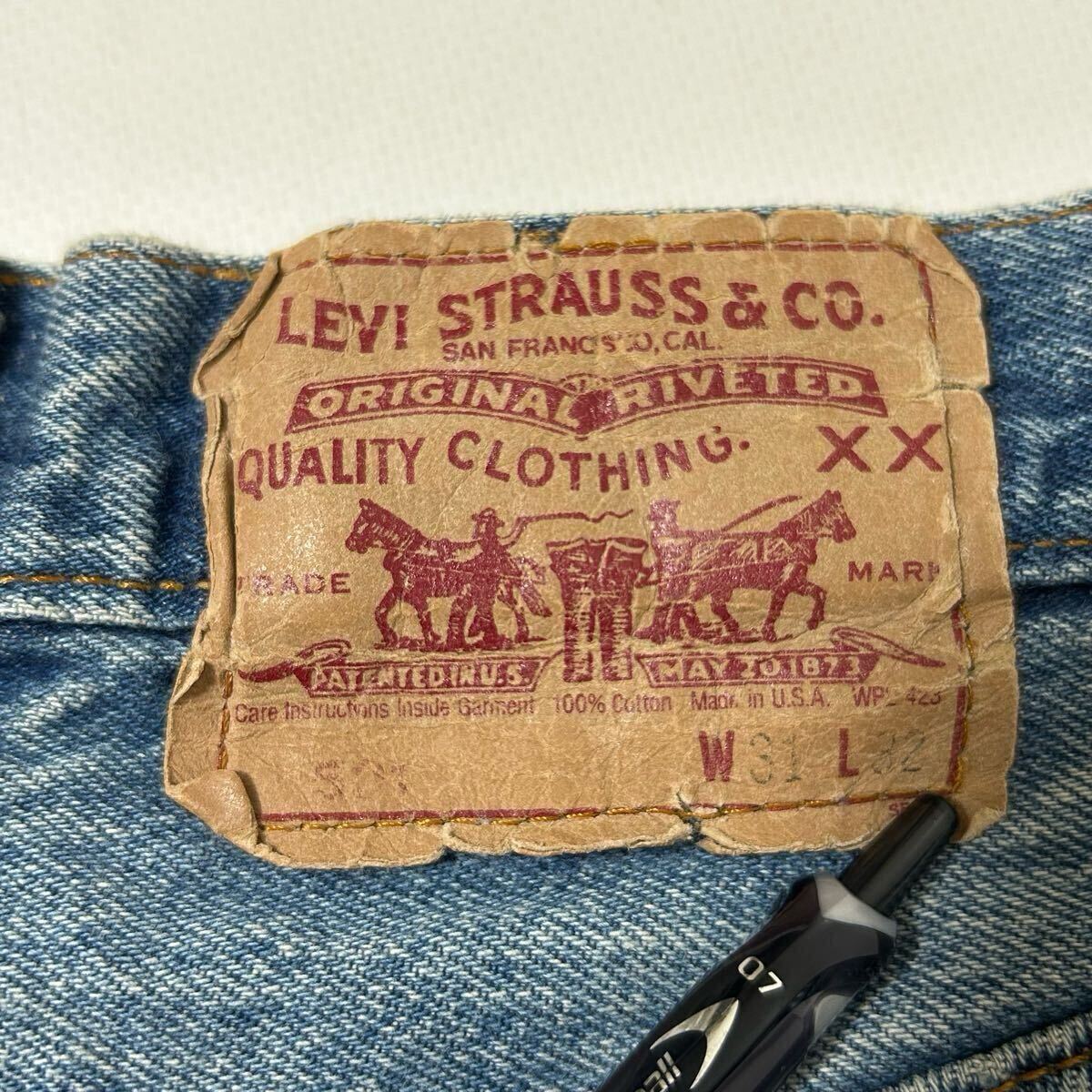 80s 90s LEVI'S 501 赤文字 USA製 W31 L32 脇割り ビンテージ 80s 90s LEVI'S 501 赤文字 USA製 W31 L32 脇割り ビンテージ