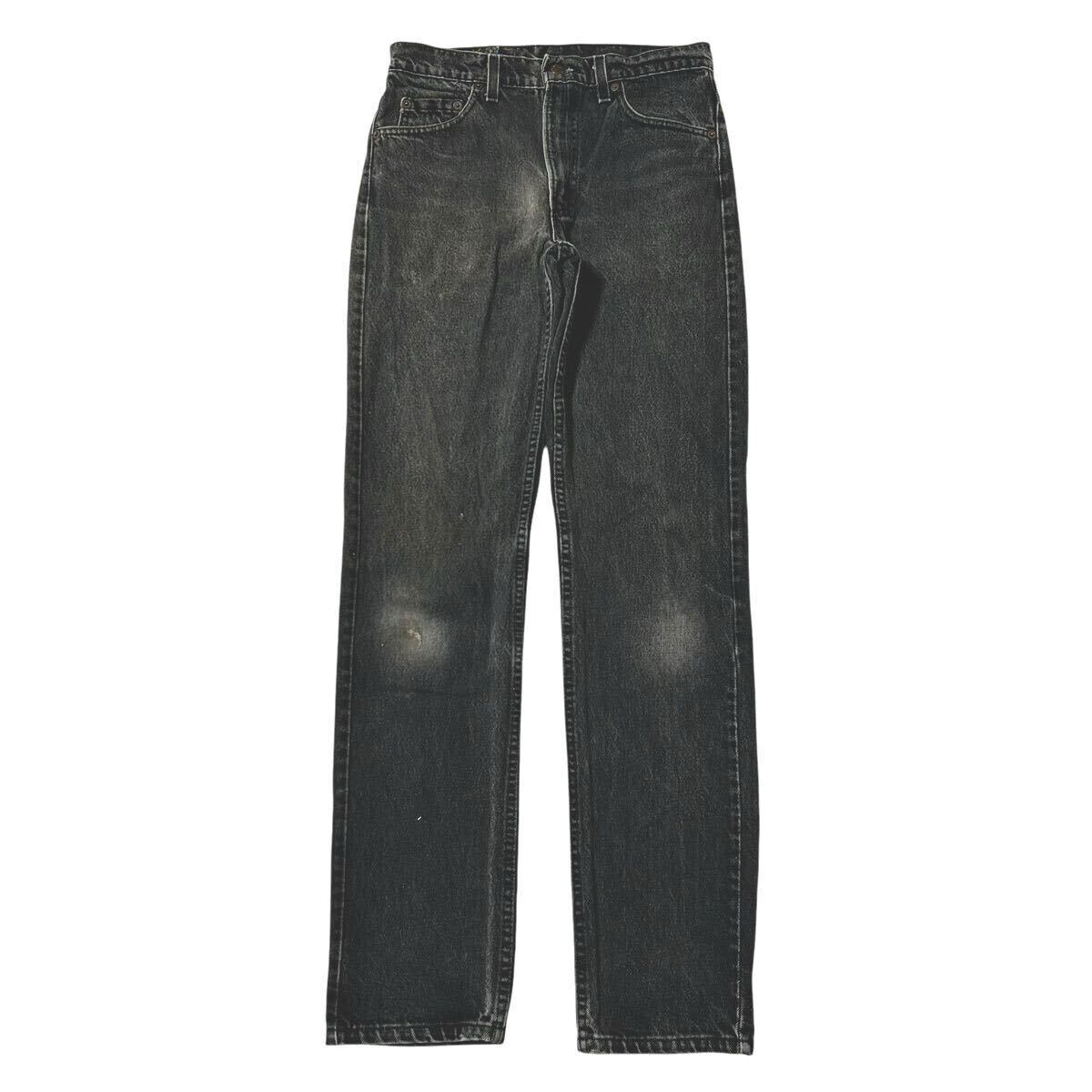 90s USA製 LEVI'S 505 ブラックデニム サルファブラック 後染め 90s USA製 LEVI'S 505 ブラックデニム サルファブラック 後染め