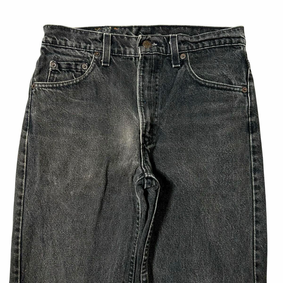 90s USA製 LEVI'S 505 ブラックデニム サルファブラック 後染め 90s USA製 LEVI'S 505 ブラックデニム サルファブラック 後染め