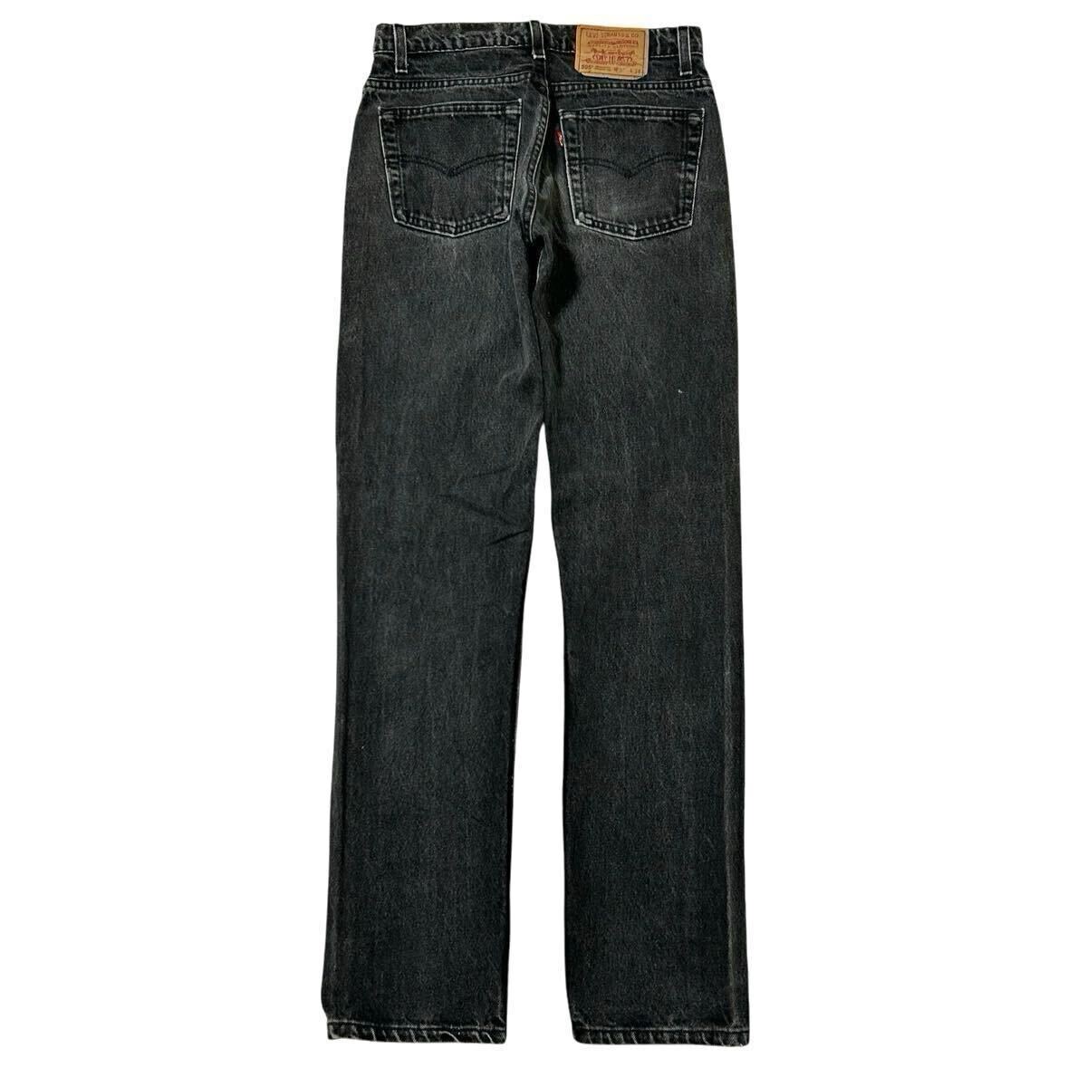 90s USA製 LEVI'S 505 ブラックデニム サルファブラック 後染め 90s USA製 LEVI'S 505 ブラックデニム サルファブラック 後染め