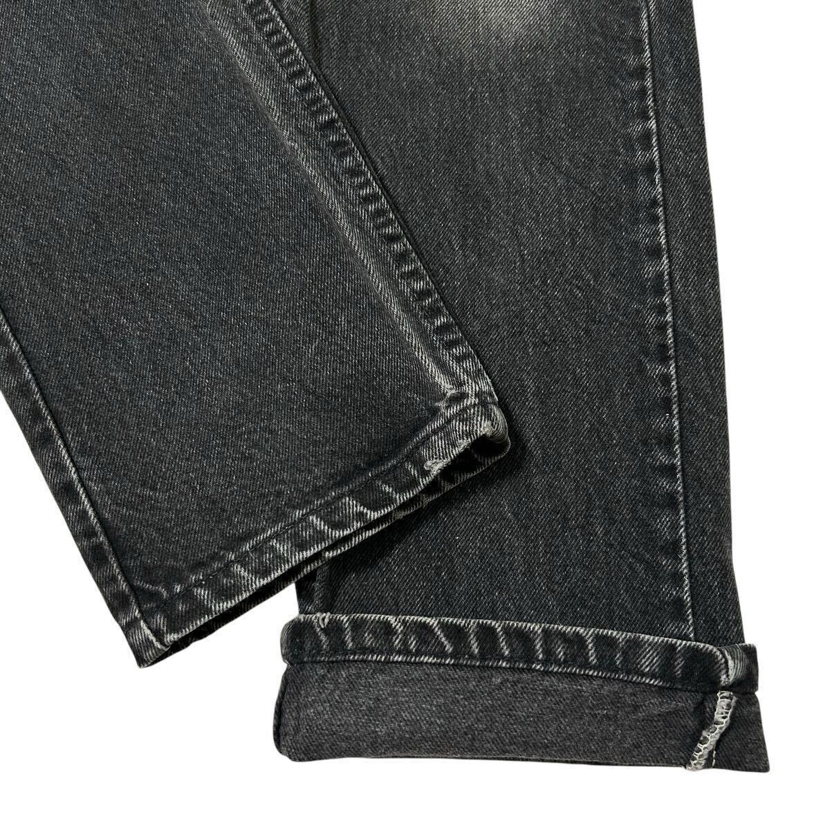 90s USA製 LEVI'S 505 ブラックデニム サルファブラック 後染め 90s USA製 LEVI'S 505 ブラックデニム サルファブラック 後染め