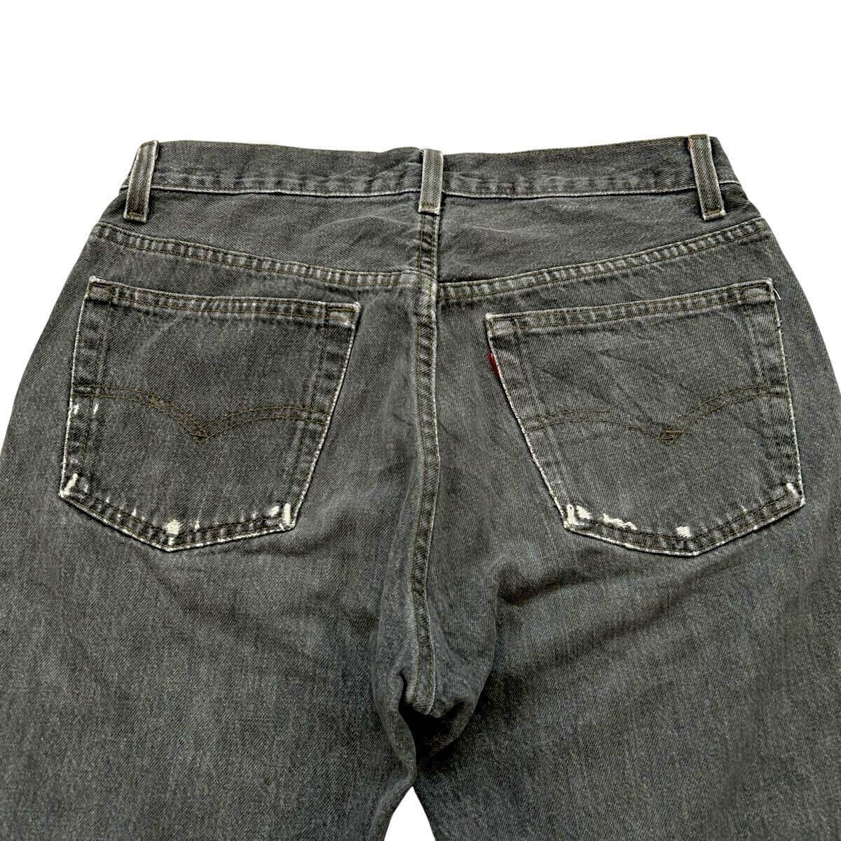 先染め 90s LEVI'S 501 USA製 ブラックデニム W32 L34 先染め 90s LEVI'S 501 USA製 ブラックデニム W32 L34