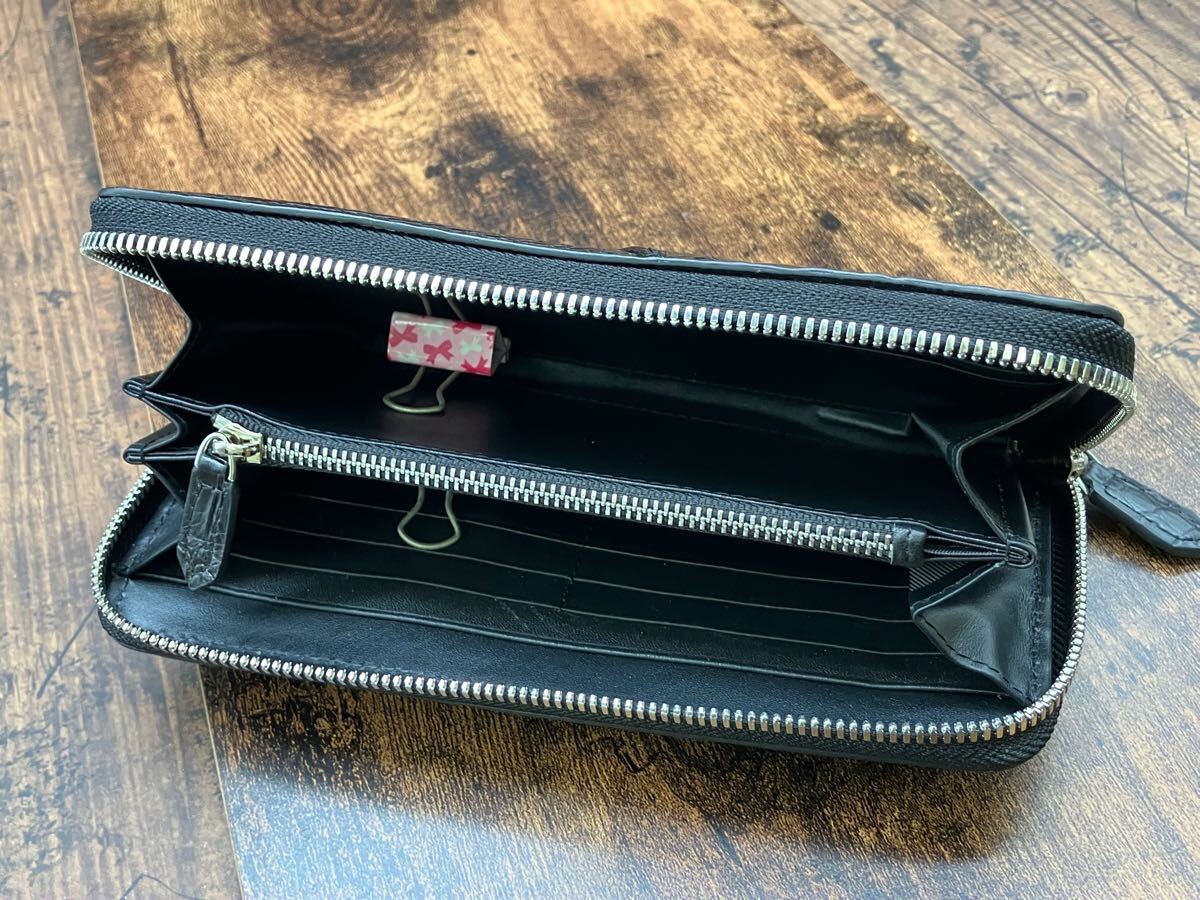 1円 シャム ワニ爪付き クロコダイル ワニ革 長財布 ラウンド 1円 シャム ワニ爪付き クロコダイル ワニ革 長財布 ラウンド