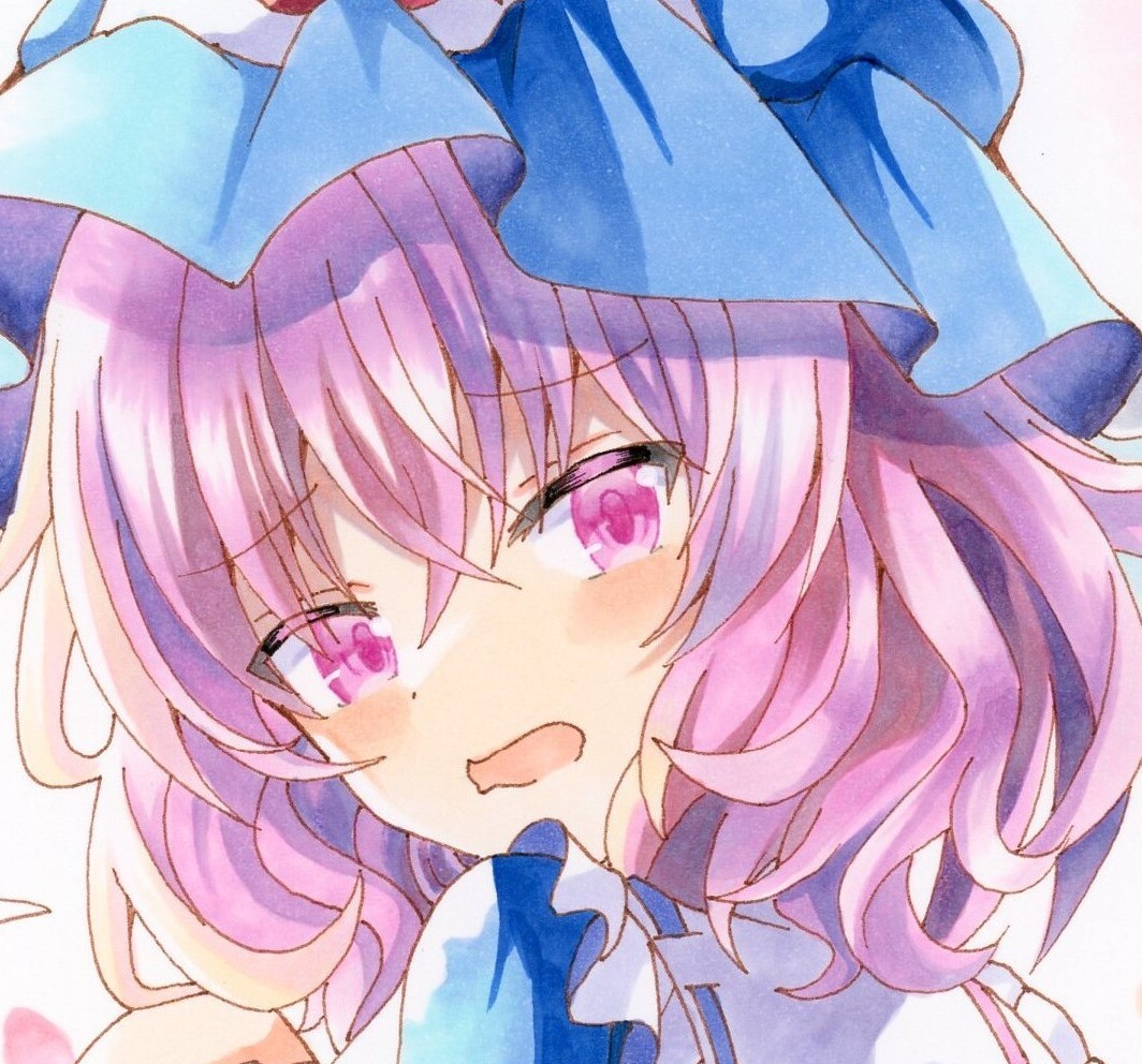 同人手描きイラスト 東方Project B5サイズ 西行寺幽々子 パンツ 同人手描きイラスト 東方Project B5サイズ 西行寺幽々子 パンツ