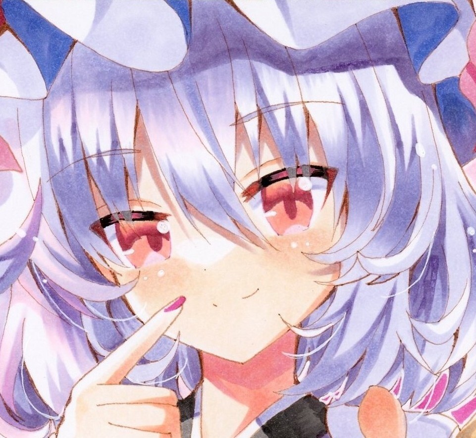同人手描きイラスト 東方Project 色紙寸松庵 レミリア 同人手描きイラスト 東方Project 色紙寸松庵 レミリア