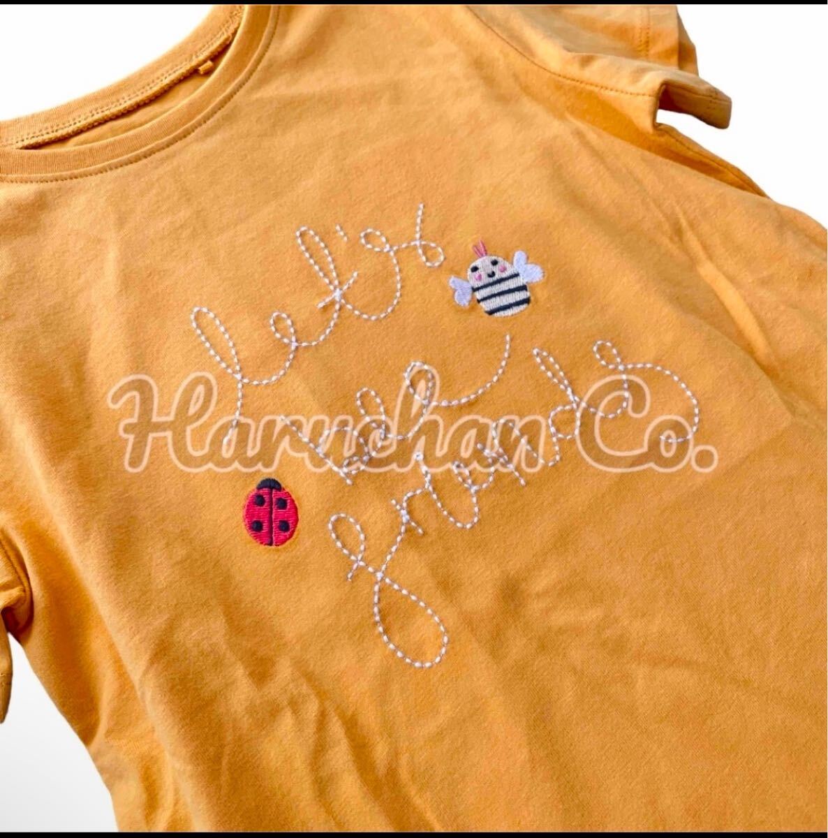 ●未使用●3-4才　ネイビーボーダー　お花　Tシャツセット