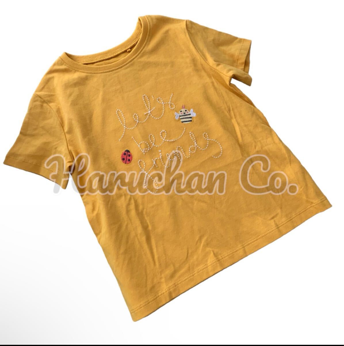 ●未使用●3-4才　ネイビーボーダー　お花　Tシャツセット