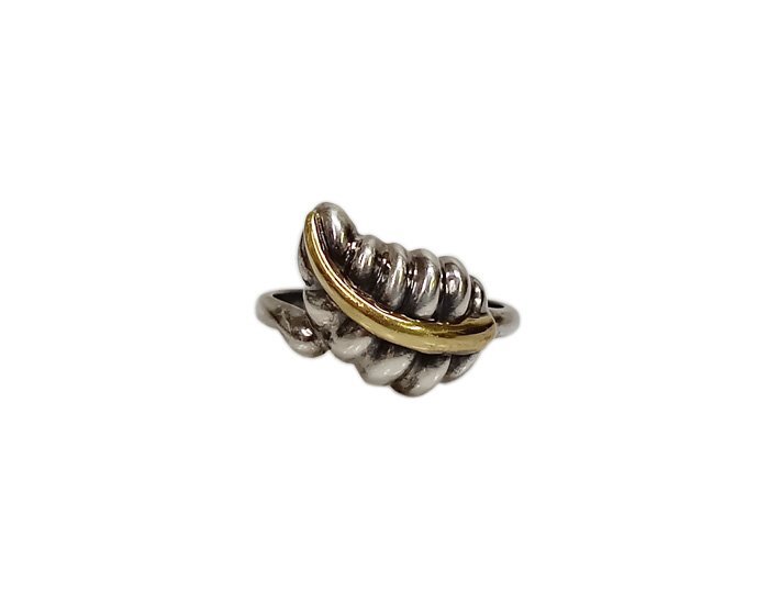 TIFFANY&Co. ティファニー リーフ モチーフ リング K18/SV925 TIFFANY&Co. ティファニー リーフ モチーフ リング K18/SV925