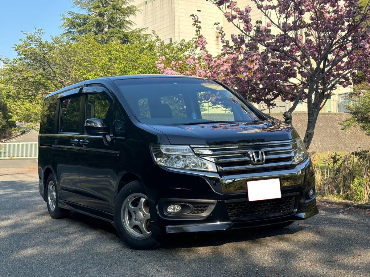 ★兵庫県★RK５后期型★スパーダZクールスピリットインターナビセレクション★フリップダウン★８人乗り★フルセグ★オプションカラー★