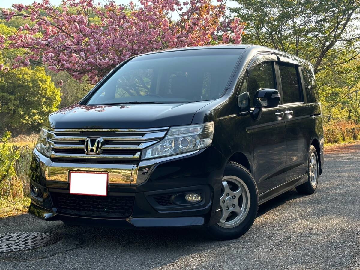 ★兵庫県★RK５后期型★スパーダZクールスピリットインターナビセレクション★フリップダウン★８人乗り★フルセグ★オプションカラー★